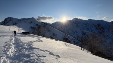 五竜のイグルーで吹雪とラッセル祭り