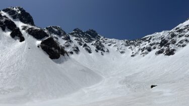 残雪の奥穂高岳