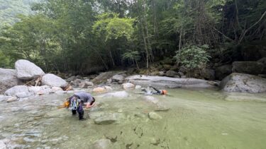 鞍掛沢二泊三日釣行　最高の幕営地発見